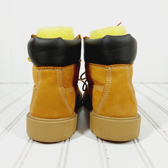 Timberland 6Inch Classic Waterproof Leather Yellow Wheat Lace Up Boots I422 main image 4